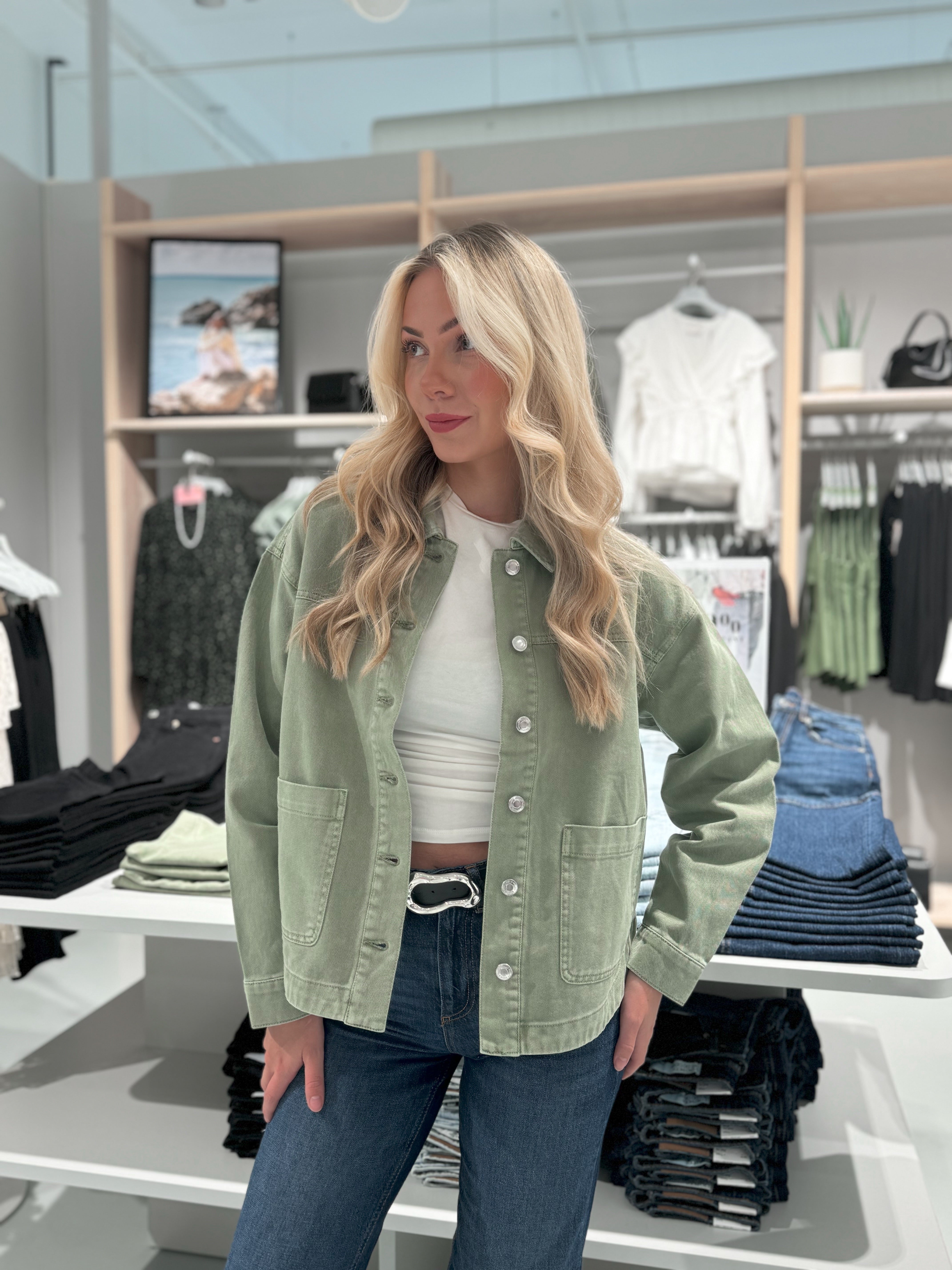 VMJAMIE Denim Jacket - Laurel Wreath